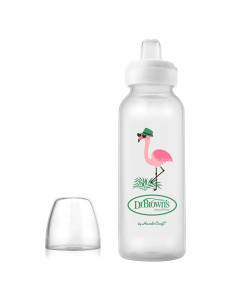 Преходно шише Dr. Browns Milestones 250 ml Фламинго