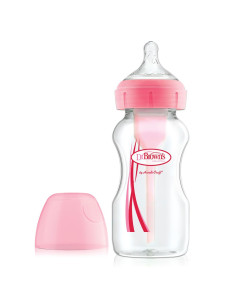 Шише Dr.Browns Wide-Neck Options+ 270 ml Розово