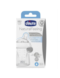 Стъклено шише 150 мл. 0+ CHICCO 0238