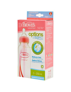 Шише Dr.Browns Narrow-Neck Options 250 ml. 2бр. Розови 2