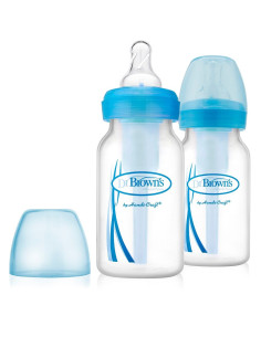 Шише Dr.Browns Narrow-Neck Options 120 ml. 2 бр .Сини