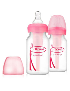 Шише Dr.Browns Narrow-Neck Options 120 ml. 2 бр.Розови