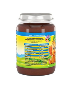 Бебешко пюре Bebelan Горски плод малина и боровинка 5м+ 190 гр. 7387 2