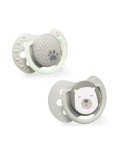 Силиконова залъгалка Lovi Buddy Bear, 2 броя, 0-2м
