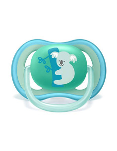 Ортодонтични залъгалки с декорация Philips-Avent Ultra Air, 2 броя, със стерилизаторна кутия, момче, 18м+ 2