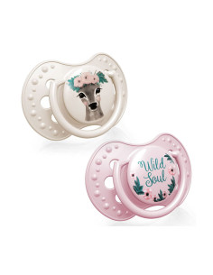 Силиконова залъгалка Lovi Wild Soul, момиче, 0-2м, 2 броя