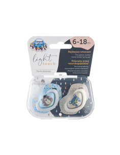 Комплект от симетрични силиконови залъгалки Canpol Bounjour Paris, 2 броя, 6-18 м, сини 2