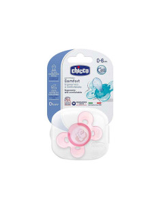 Силиконова залъгалка Chicco Nurs Comfort, розова 0-6м. с кутийка