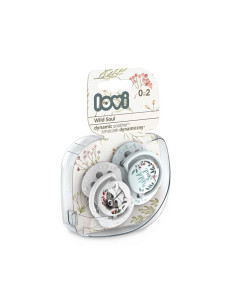 Силиконова залъгалка Lovi Wild Soul, момче, 0-2м, 2 броя