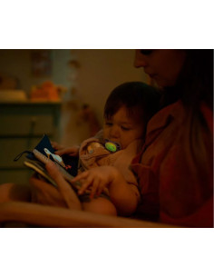 Ортодонтични залъгалки Philips-Avent Ultra Air, 2 броя, със стерилизаторна кутия, 18м+, неутрални нощни