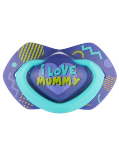 Комплект от симетрични силиконови залъгалки Canpol Neon Love, 2 броя, 18+ м, сини 2