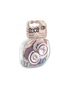 Силиконова залъгалка Lovi Botanic, момиче, 18+м, 2 броя