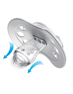 Силиконова залъгалка Lovi Botanic, момиче, 18+м, 2 броя 2