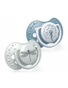 Силиконова залъгалка Lovi Botanic, момче, 18+м, 2 броя