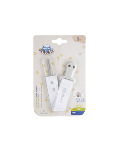 Клипс за залъгалка с лента Canpol Royal Baby, сив 2