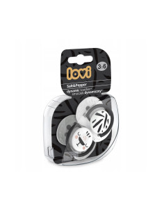 Силиконова залъгалка Lovi Salt - Pepper, 3-6м, 2 броя