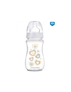 Шише антиколик с широко гърло Canpol NB 240 мл., бежово