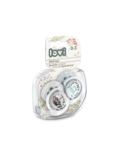 Силиконова залъгалка Lovi Wild Soul, момче, 0-3м, 2 броя 2