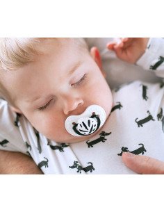 Силиконова залъгалка Lovi Salt - Pepper, 0-3м, 2 броя 2