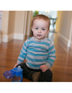 Чаша Dr.Browns преходна мек накрайник с дръжки 180мл. Синя 2