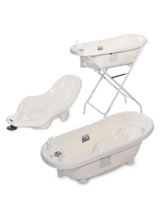 Вана Lorelli 88 см, с оттичане, със стойка, термометър и подложка