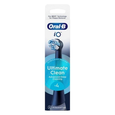 ORAL-B IO Ultimate Clean черен, накрайник за ел. четка за зъби, 4 бр.