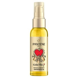 PANTENE Repair & Protect Keratin Възстановяващо, масло за коса, за суха, чуплива или третирана коса, 100 мл