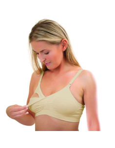 Сутиен за бременни и кърмачки Babyono Размер D70-75 506/B, Бежов