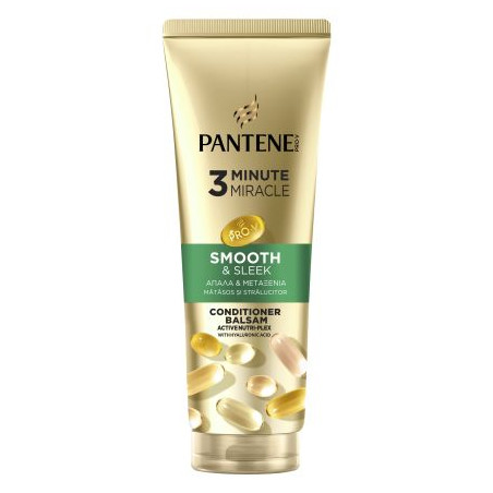 PANTENE Smooth & Sleek, серум, за суха, груба или хвърчаща коса, 220 мл