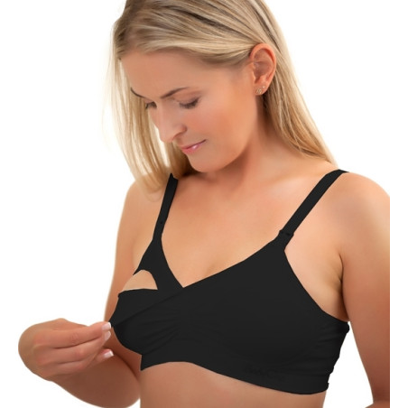 Сутиен за бременни и кърмачки Babyono, B70-75, черен