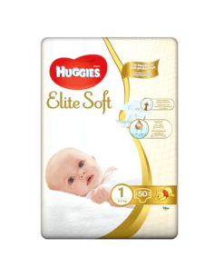 Бебешки пелени HUGGIES Extra Care 1 новородени, 2-5 кг, 50 броя