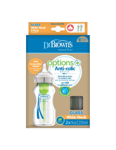 Шише стъклено Dr.Browns Wide-Neck Options+ 2бр. 270 ml 2
