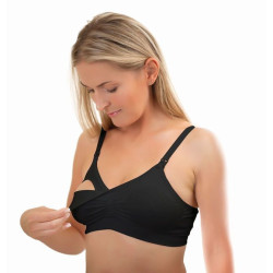 Сутиен за бременни и кърмачки Babyono, F75-80, черен