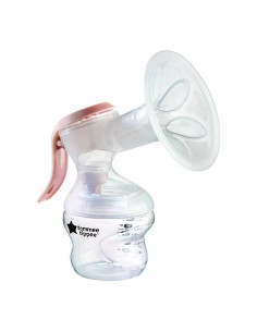 Tommee Tippee Ръчна помпа за изцеждане на кърма Made For Me в комплект с бебешко шише Closer to Nature от 150 мл и с биберон 