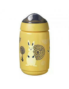 Неразливаща се чаша с твърд накрайник SuperStar Sippee Cup, с антибактериално покритие Bacshield, 390 мл, 12м+, жълта