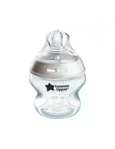 Бебешко шише за хранене Tommee Tippee Natural Start САМОСТЕРИЛИЗИРАЩО, 150 мл, с биберон с бавен поток 0м+ (1 капка)