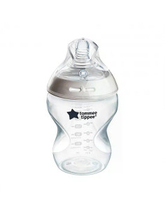 Бебешко шише за хранене Tommee Tippee Natural Start САМОСТЕРИЛИЗИРАЩО, 260 мл, с биберон с бавен поток 0м+ (1 капка)