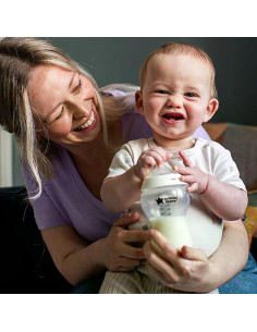 Комплект от 2 броя бебешки шишета за хранене Tommee Tippee Natural Start САМОСТЕРИЛИЗИРАЩО, 340 мл, с биберон със среден пото 2