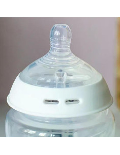 Комплект от 2 броя Биберони Tommee Tippee Natural Start SLOW FLOW (бавен поток), 1 капка, подходящи за бебета на възраст 0+ м 2