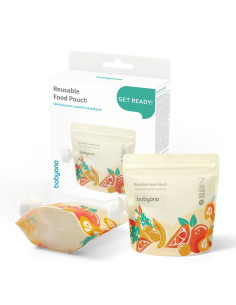 Комплект торбички за храна BabyOno за многократна употреба 150 мл 5 бр., 1467