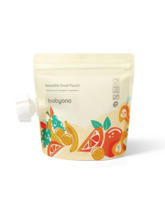 Комплект торбички за храна BabyOno за многократна употреба 150 мл 5 бр., 1467 2