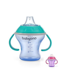 Неразливаща се чаша BabyOno с мек накрайник 180мл, 1456