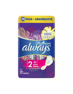 ALWAYS Платинум Супер, Размер 2, дамски превръзки, Куатро, 5D, 26 бр.