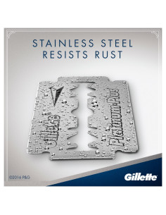 GILLETTE Platinum неръждаеми, ножчета за самобръсначка, 5 бр. 2