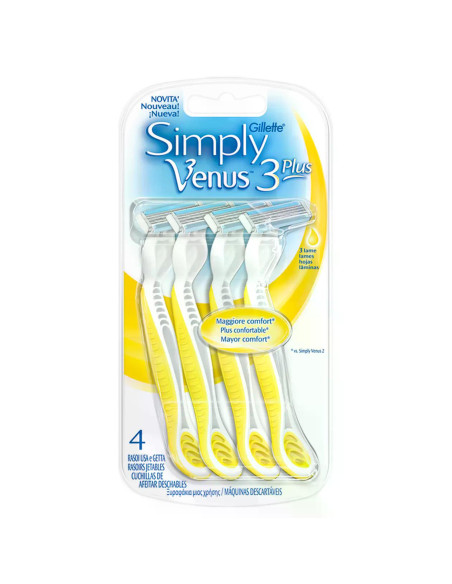 GILLETTE Venus 3, самобръсначка, 4 бр.