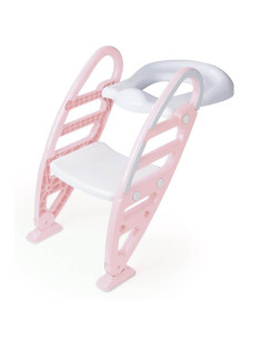 Седалка за тоалетна със стълба DOLU Розов 7250