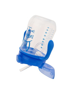 Чаша с гъвкава сламка с тежест Dr.Browns 270 мл. Синя 6m+ 2