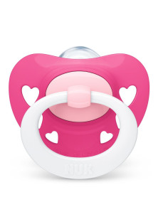 NUK Биберон залъгалка силикон 18-36 мес. 1бр Signature + кутийка за съхранение и стерилизация в микровълнова - Зелен