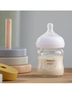 Бебешко шише за хранене стъклено Philips Avent Natural Response 0+ месеца SCY930/01 2