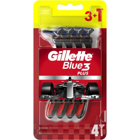 GILLETTE Blue 3 Plus Nitro, ножчета за самобръсначка, 3+1